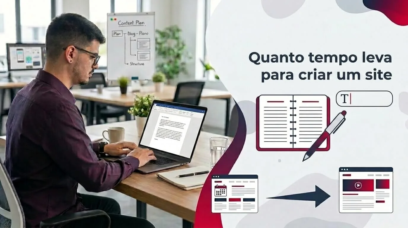 Quanto tempo leva para criar um site