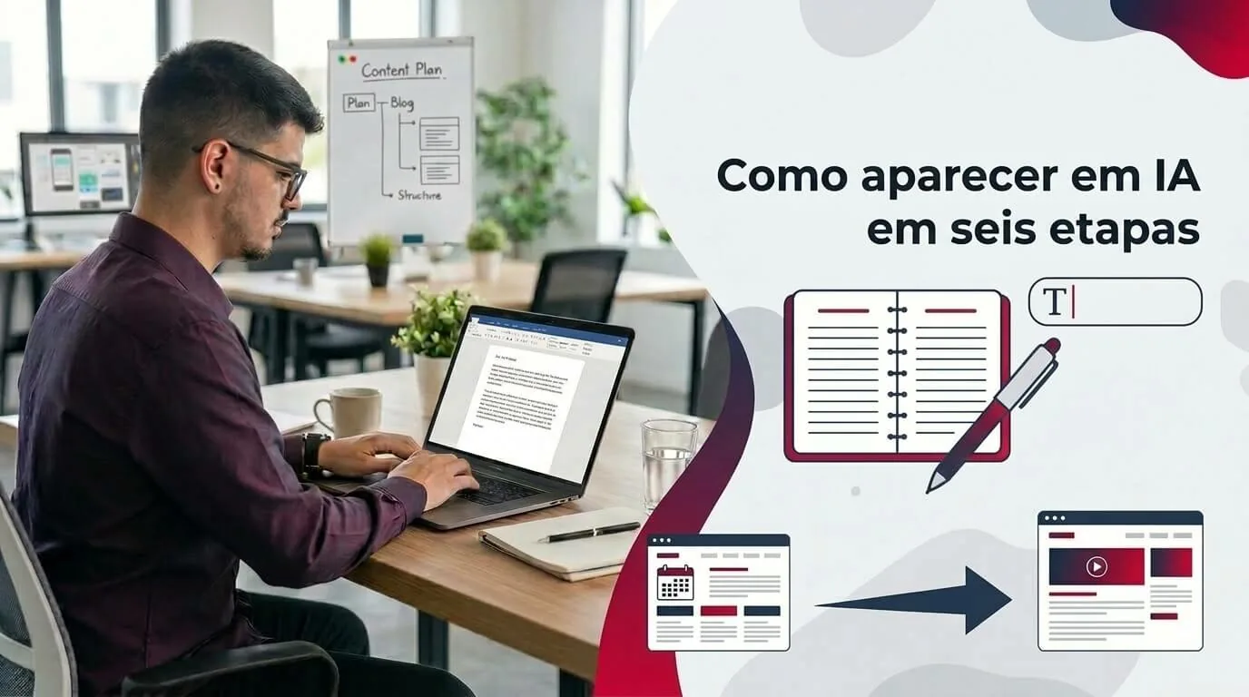 Como aparecer em IA em seis etapas